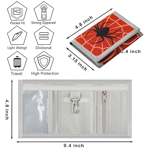 Lamiza RFID Kids Wallet for Boys Girls, Little Boys Wallet for Kids with Magic Sticker, Toddler Wallets for Boy with Coin Pocket, Spider Wallets Boy for Christmas/Birthday Gift Ideas - Image 3