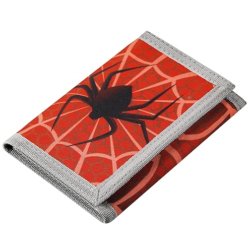 Lamiza RFID Kids Wallet for Boys Girls, Little Boys Wallet for Kids with Magic Sticker, Toddler Wallets for Boy with Coin Pocket, Spider Wallets Boy for Christmas/Birthday Gift Ideas - Image 1