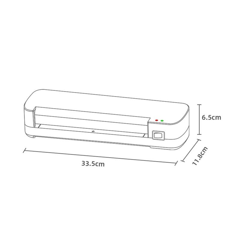 Laminator Machine A4 Size 3-4 Min Preheating 320Mm/Min Speed - One-Press Automatic Induction Bubble-Free Plastic Sealing for Home Office Document Protection - Image 4