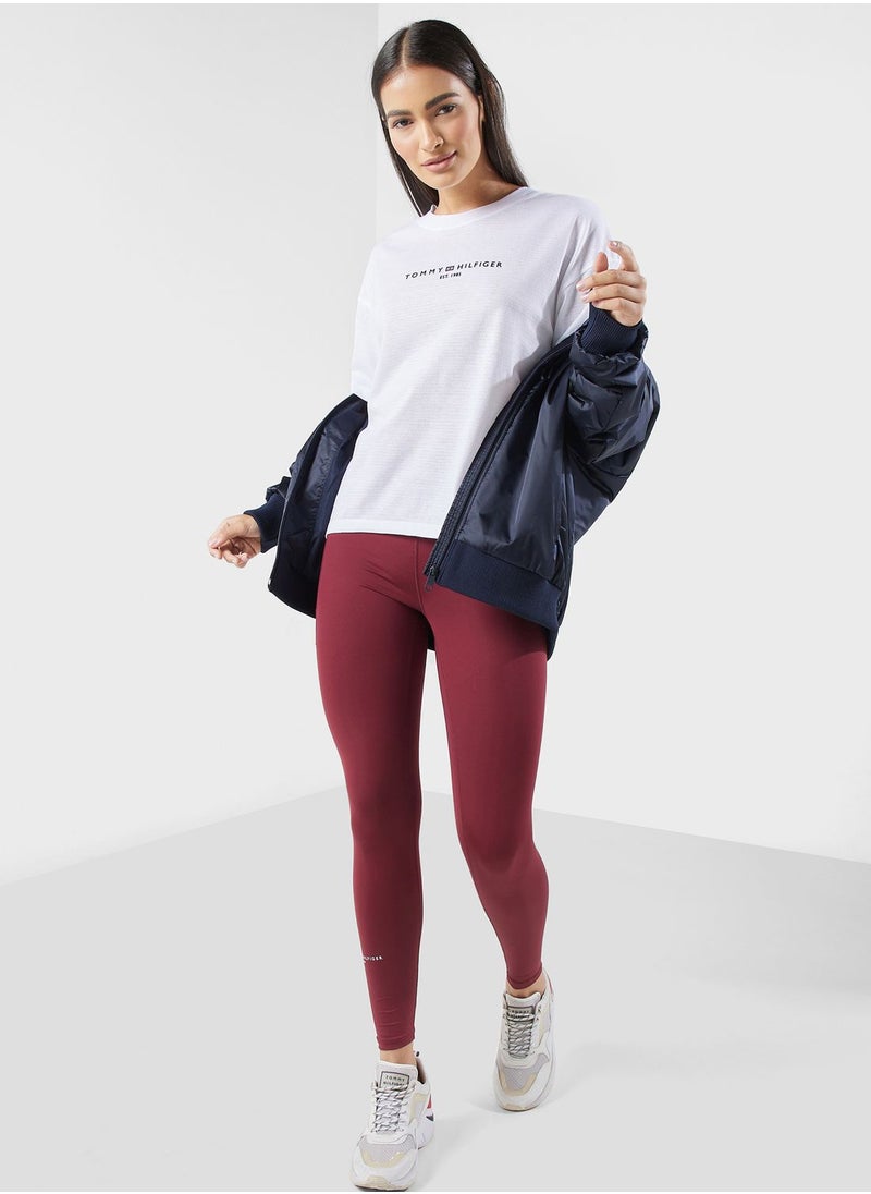 Tommy Hilfiger Sport - Relaxed Cropped T-Shirt - Image 1