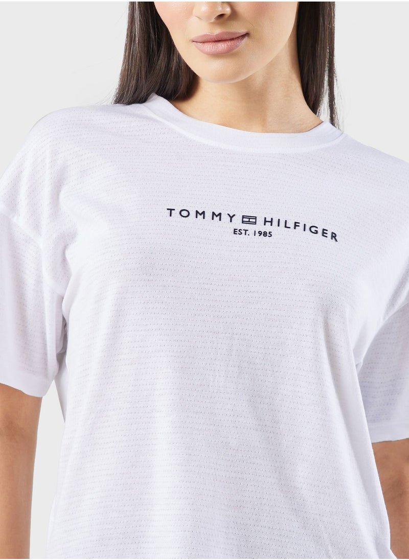 Tommy Hilfiger Sport - Relaxed Cropped T-Shirt - Image 1