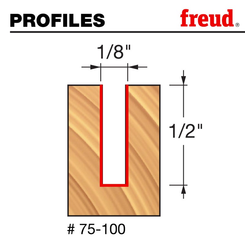Freud 75-100: 1/8" (Dia.) Up Spiral Bit with 1/4" Shank - Image 2