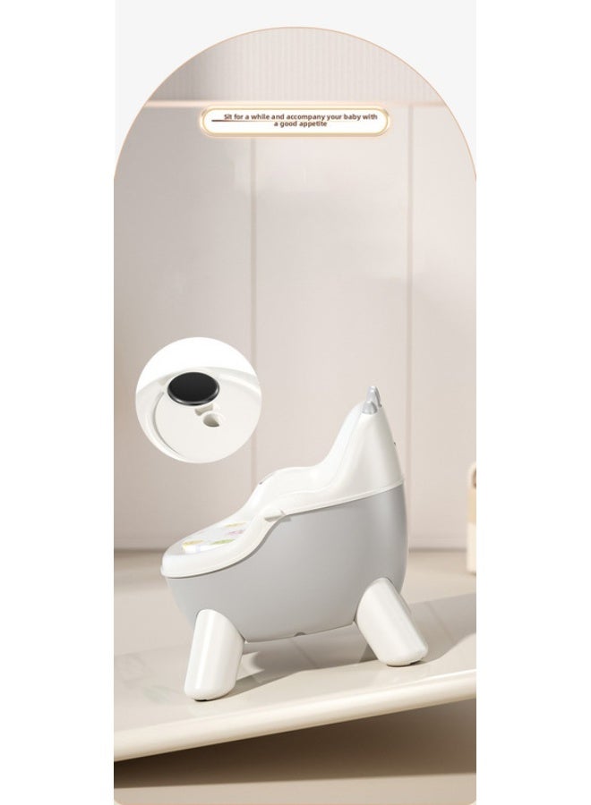 ORiTi Baby Eating Chair, Baby Calling Chair, Backrest For Learning To Sit, Small Stool, Short Design, Children'S Detachable Dining Table Chair - Grey  - Image 3