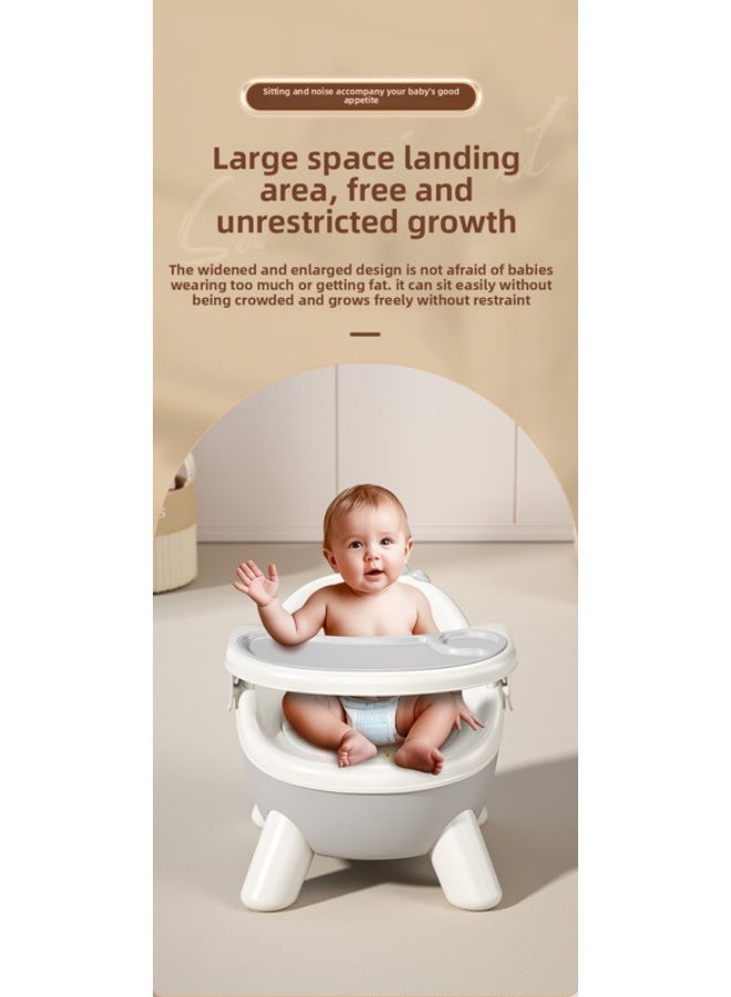 ORiTi Baby Eating Chair, Baby Calling Chair, Backrest For Learning To Sit, Small Stool, Short Design, Children'S Detachable Dining Table Chair - Grey  - Image 2