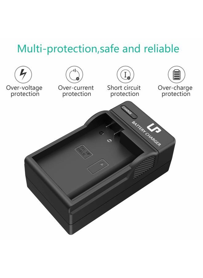 LP EN-EL15 EN EL15a Battery Charger, LP Charger Compatible with Nikon D7500, D7200, D7100, D7000, D850, D750, D500, D810a, D810, D800e, D800, D610, D600 & More  - Image 4