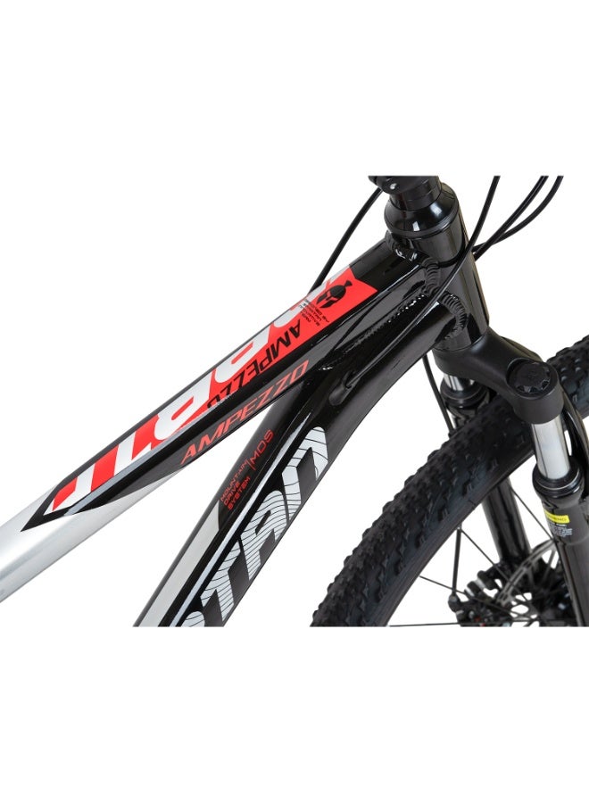 سبارتان دراجة جبلية سبارتان أمبيتزو مقاس 27.5 بوصة – إطار ألمنيوم مقاس 17.5 بوصة، نظام نقل حركة شيمانو 3×7 سرعات، شوكة تعليق أمامية، فرامل قرصية من الألمنيوم، إطارات CST جبلية مقاس 27.5×2.1 بوصة، دراجة جبلية جاهزة للمسارات | SP-3005-27-ASPBLK - Image 3