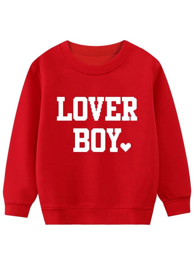 Joctoh Boys Girls Valentines Sweatshirt Kids Love Heart Graphic Shirt Toddler Long Sleeve VDay Outfit Holiday Pullover 2-10T, 5# Lover Boy, 9-10 Years - Image 1