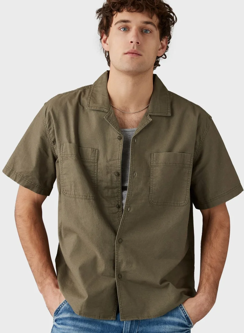 American Eagle Essential Button Up Regular Fit Shirt