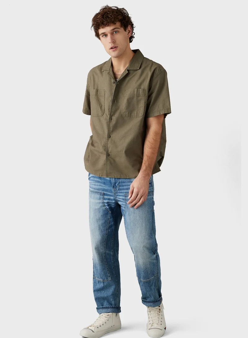 American Eagle Essential Button Up Regular Fit Shirt