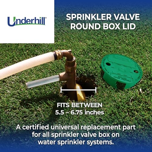 Underhill Sprinkler Valve Round Box Lid, VersaLid 6 Inch to 7 Inch Universal Cover for Automatic Irrigation System, Green, VL-6 - Image 2