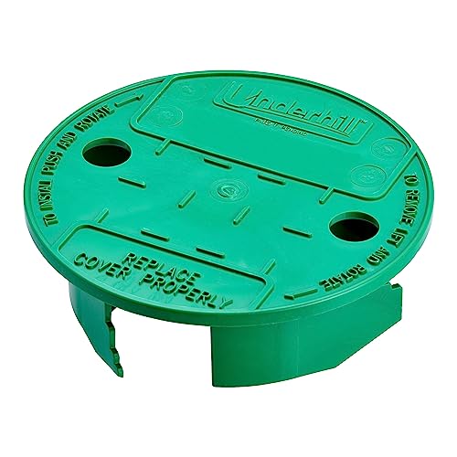 Underhill Sprinkler Valve Round Box Lid, VersaLid 6 Inch to 7 Inch Universal Cover for Automatic Irrigation System, Green, VL-6 - Image 1