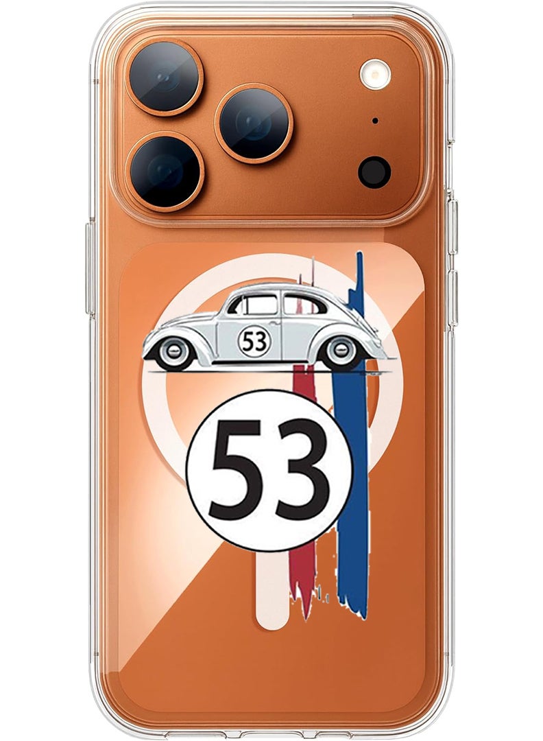 Theodor Magnetic Case for Apple iPhone 17 Pro Compatible with MagSafe Wireless Charging, Shockproof Phone Bumper Cover - Car 53 - Image 1