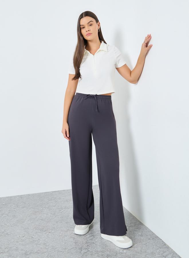 Styli Wide Leg Jogger With Side Pocket - Image 1