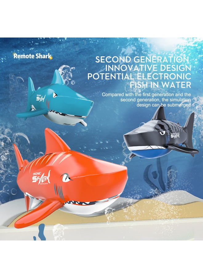 B1 Remote Control Boat Mini Electric Shark Bionic Fish Diving Infrared Control Summer Water Toys-Color:B1 Remote Control Boat Black  - Image 3