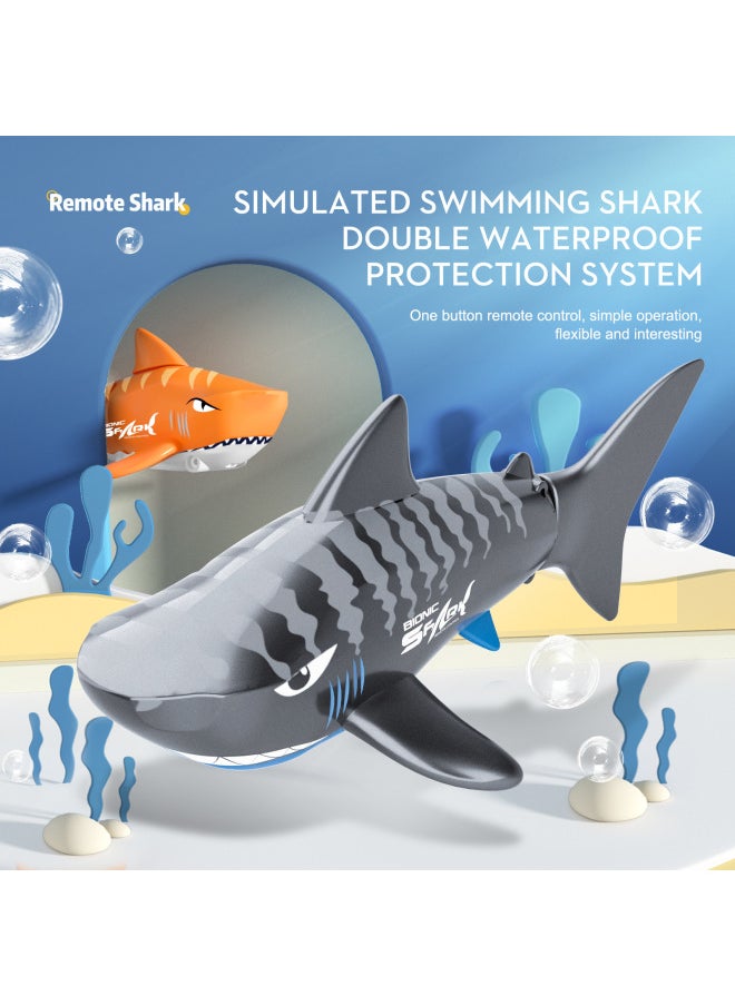 B1 Remote Control Boat Mini Electric Shark Bionic Fish Diving Infrared Control Summer Water Toys-Color:B1 Remote Control Boat Black  - Image 2
