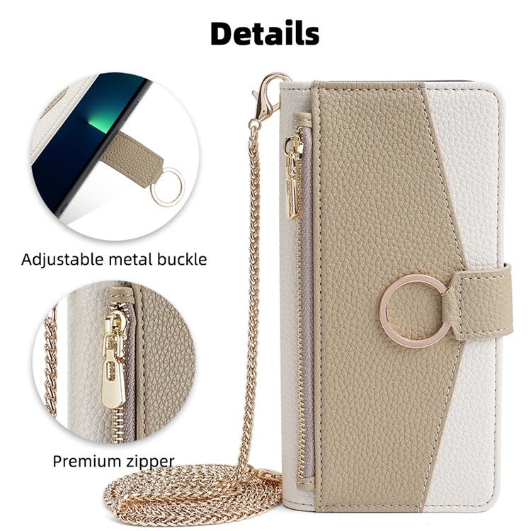 HuHa Protective Cover For OnePlus Ace 3V 5G Crossbody Litchi Texture Leather Phone Case(White) - Image 2