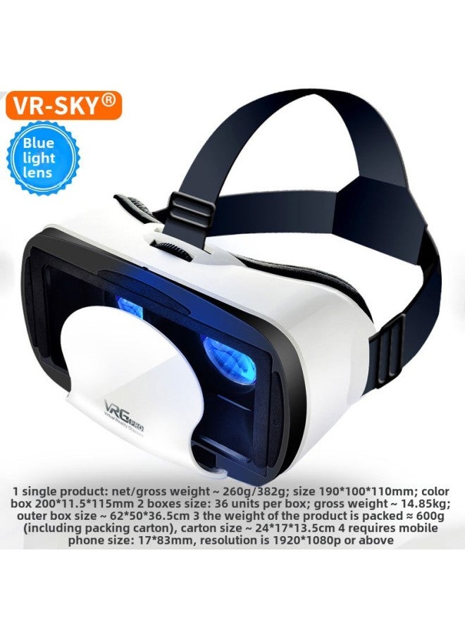 Strict Selection Of Vrgpro Blu-ray Version Of 3d Glasses Yuan Universe Mobile Phone Virtual Reality Helmet Vr Glasses-Color:Pro Blu-ray Vr White-standard - Image 1