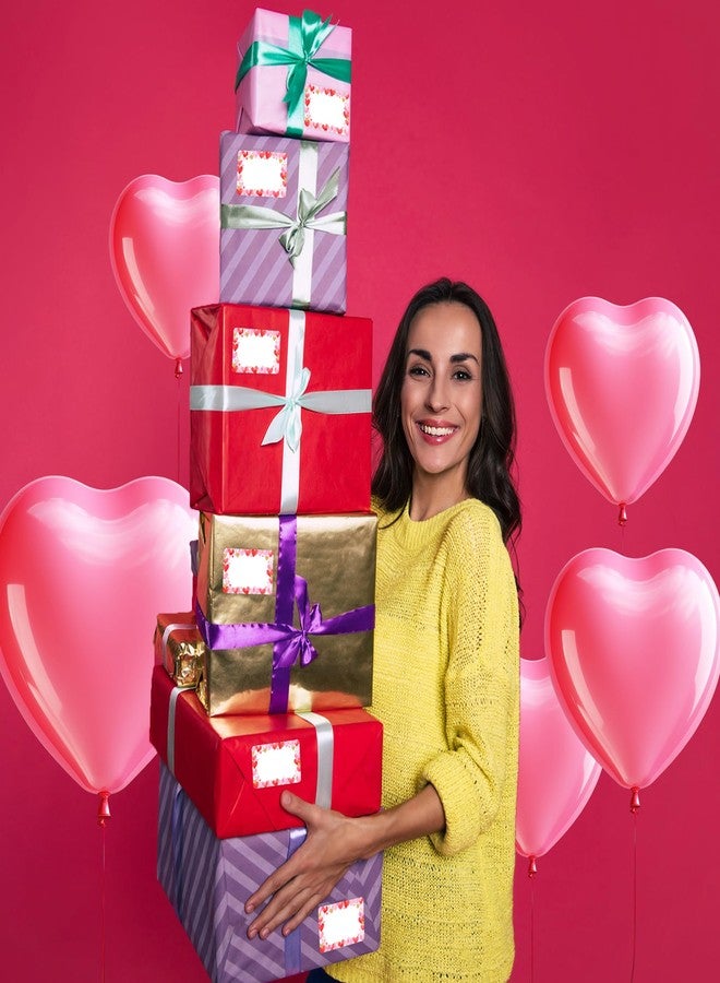 Lucleag 180PCS Valentine’s Day Name Tags Stickers Name Labels, Valentines Heart Gift Tags Labels Stickers Name Stickers for Valentine’s Day Gift Wrapping Organizing Jar Holiday Supplies, 2x3 inch - Image 5