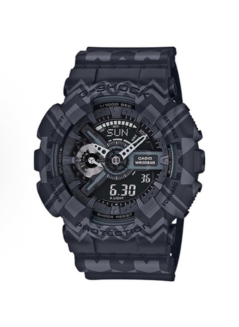 CASIO - CASIO Sports Waterproof and Shockproof Watch GA-110 Black - Image 1