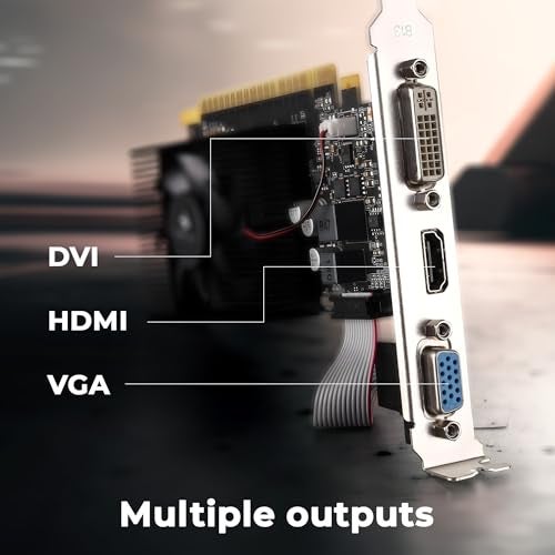 ZEBRONICS GT740-4GD3 Graphics Card,pci_e_x16 Powered by NVIDIA,4GB GDDR3,128-Bit,Pcie3.0,Upto 2560 X 1440 @60Hz,Multiple Outputs-HDMI | DVI | VGA,Physx Support,Heatsink with Fan,High Efficiency - Image 3