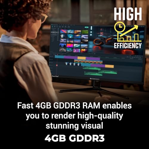 ZEBRONICS GT740-4GD3 Graphics Card,pci_e_x16 Powered by NVIDIA,4GB GDDR3,128-Bit,Pcie3.0,Upto 2560 X 1440 @60Hz,Multiple Outputs-HDMI | DVI | VGA,Physx Support,Heatsink with Fan,High Efficiency - Image 5