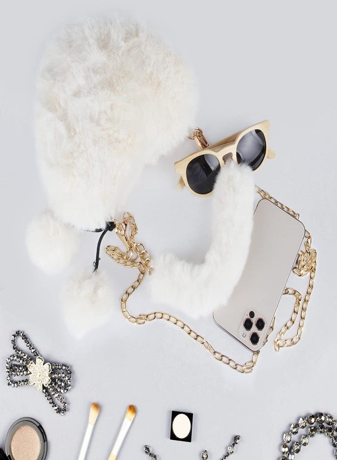 SUKUTU Faux Fur Purse Women's Heart Shaped Evening Handbags Small Cute Phone Crossbody Bag Clutches for Girls - Image 2