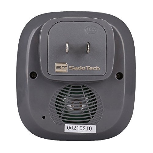 SadoTech Wireless Doorbells for Home, Apartments, Businesses, Classrooms, etc. - 2 Door Bell Ringer & 1 Plug-In Chime Receiver, Battery Operated, Easy-to-Use, Wireless Doorbell w/LED Flash, Gray - Image 2