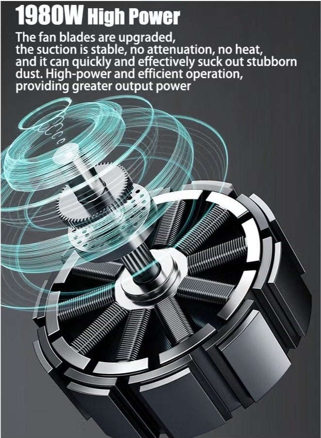 ALongDeng 1250W Electric Drywall Sander with Vacuum Popcorn Ceiling Removal Tool with Variable Speed 800-1800RPM Extendable Handle LED Light 20 Sanding Discs  Red - Image 5