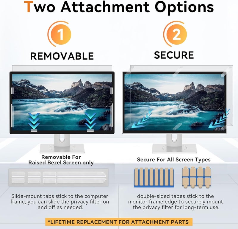 Mamol 23 Inch Computer Privacy Screen for 16:9 Aspect Ratio Widescreen Monitor - Image 5