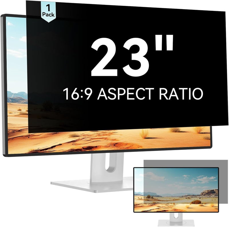 Mamol 23 Inch Computer Privacy Screen for 16:9 Aspect Ratio Widescreen Monitor - Image 1