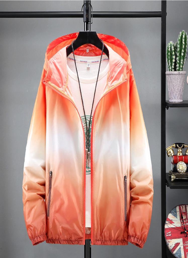 Eckek - Women's Fashion Casual Gradient Hooded Light Outdoor Sports Sunscreen Coat - Image 1