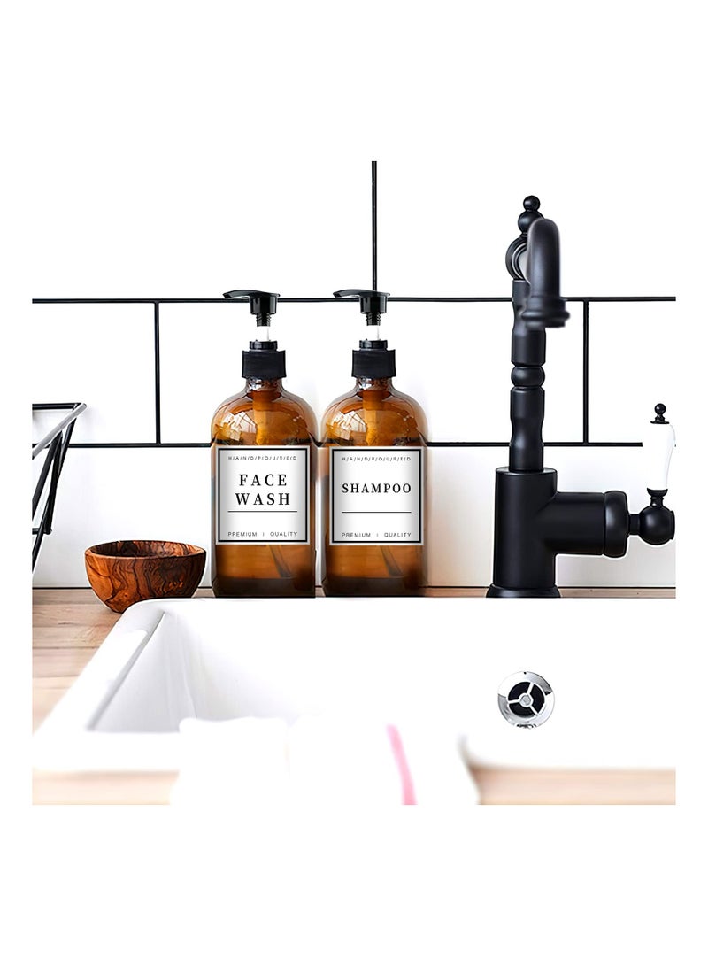 SYOSI 24 PCS Waterproof Soap Labels, Bathroom Soap Dispenser Stickers Kitchen Hand Soap Labels Glass Bottle Labels Removable Cleaning Labels Soap and Lotion Labels for Bathroom Countertop (3 x 3 Inch)  - Image 4