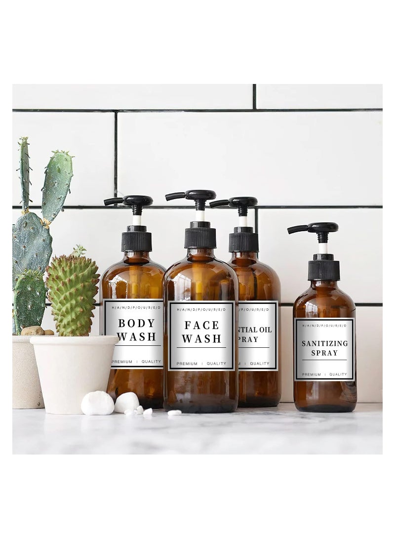 SYOSI 24 PCS Waterproof Soap Labels, Bathroom Soap Dispenser Stickers Kitchen Hand Soap Labels Glass Bottle Labels Removable Cleaning Labels Soap and Lotion Labels for Bathroom Countertop (3 x 3 Inch)  - Image 3