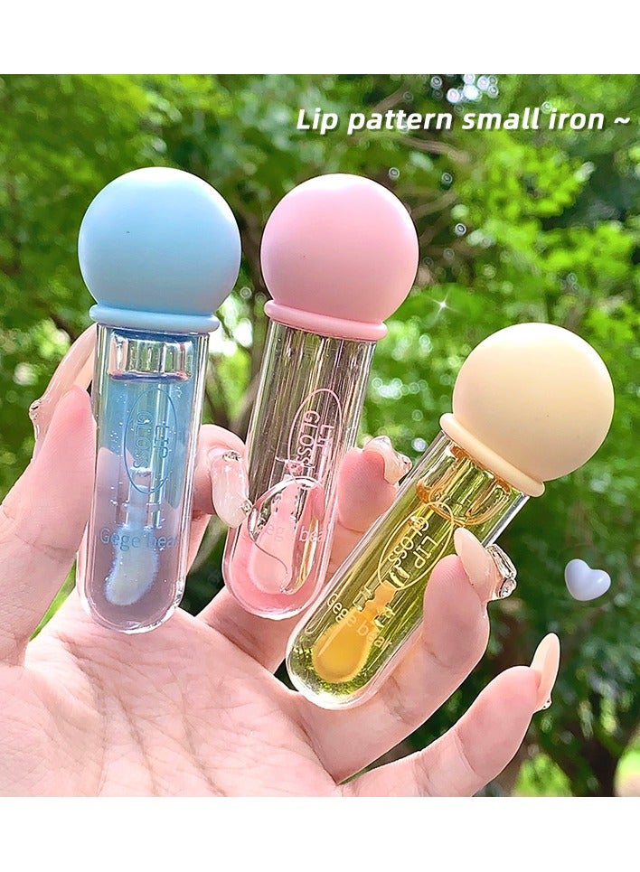 Gege bear Pudding Jelly Lip Gloss Crystal Jelly Lips A pout Lip Care High Shine Finish Nourishing 04 Rock Sugar Strawberry - Image 3