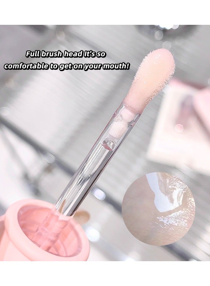 Gege bear Pudding Jelly Lip Gloss Crystal Jelly Lips A pout Lip Care High Shine Finish Nourishing 04 Rock Sugar Strawberry - Image 4