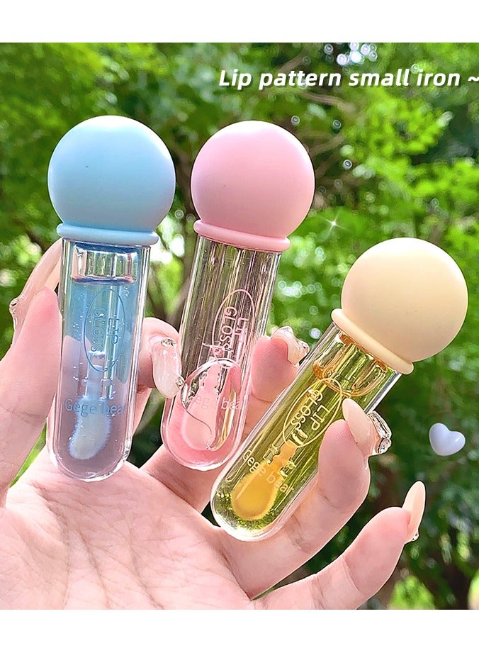 Gege bear Pudding Jelly Lip Gloss Crystal Jelly Lips A pout Lip Care High Shine Finish Nourishing 04 Rock Sugar Strawberry - Image 5