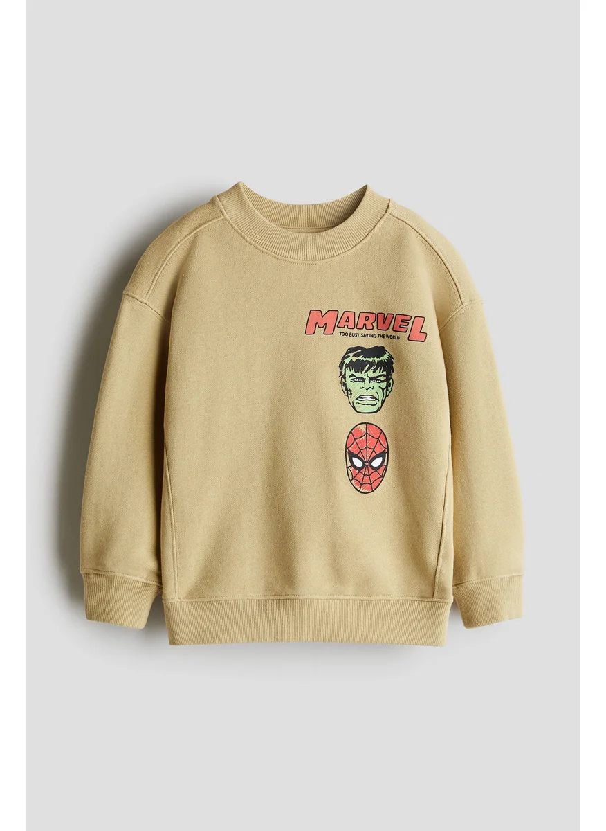 اتش اند ام Printed Sweatshirt