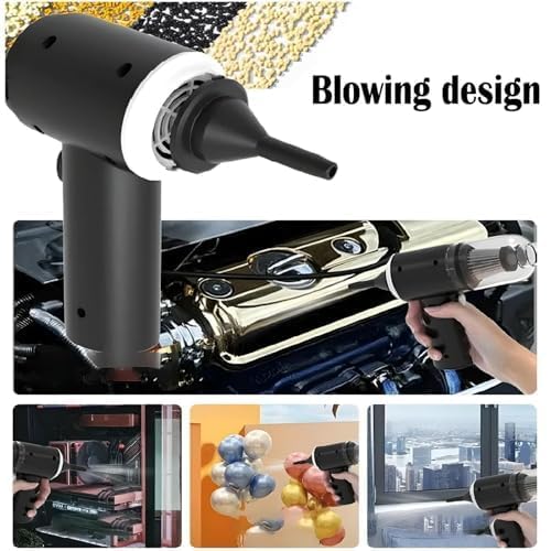 COVERLY Car Vacuum Portable Cordless 3 in 1 Handheld Car Vacuum High Power with Brushless Motor and TypeC for CarOfficeHome Cleaning and Christmas VC107B - Image 3