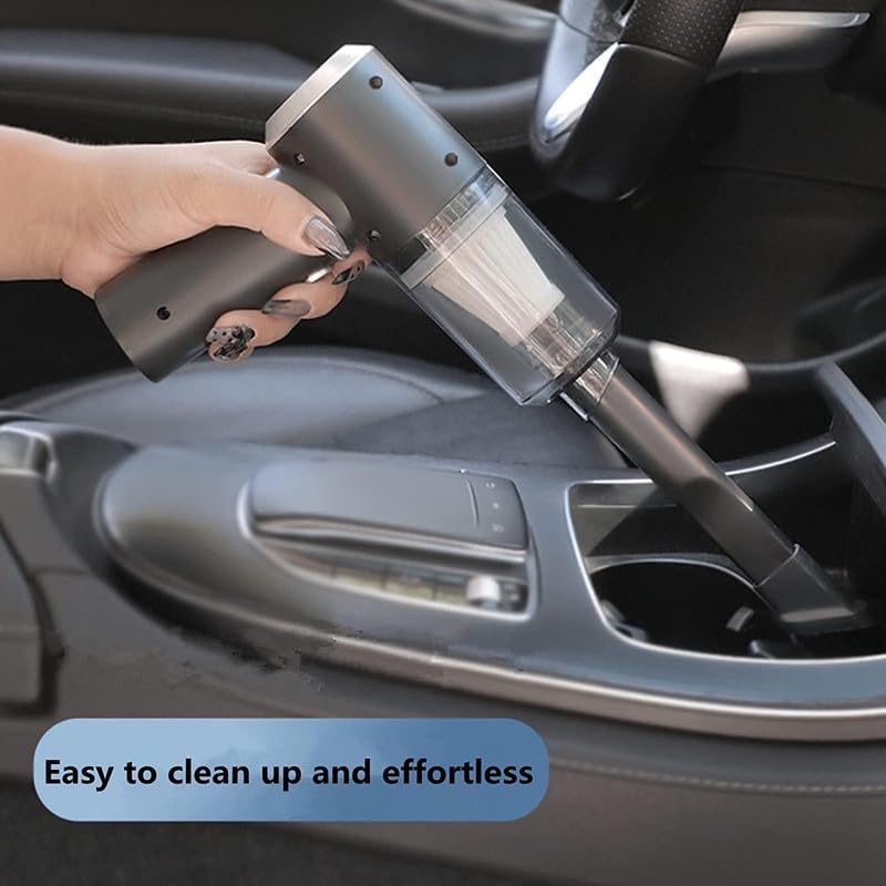 COVERLY Car Vacuum Portable Cordless 3 in 1 Handheld Car Vacuum High Power with Brushless Motor and TypeC for CarOfficeHome Cleaning and Christmas VC107B - Image 2