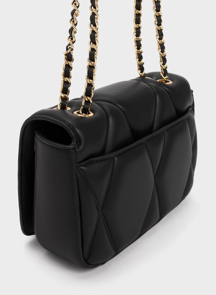 Charles & Keith Tas Bahu Arwen Quilted - Image 3