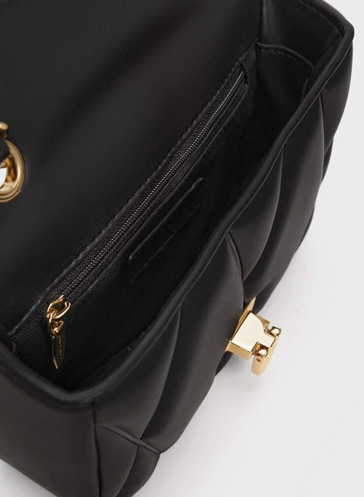 Charles & Keith Tas Bahu Arwen Quilted - Image 4