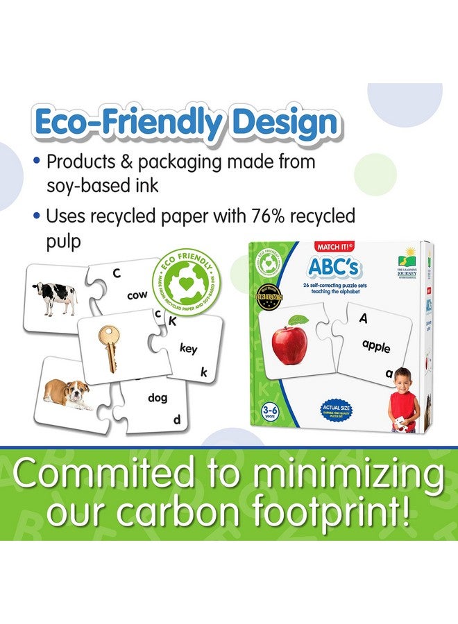 THE LEARNING JOURNEY : Match It! - Abcs - Abc Puzzle, Alphabet Puzzles For 2 Year Olds, Alphabet Puzzles For Kids Ages 3-5, Pre Kindergarten Learning Materials, Award Winning Educational Toys - Image 5