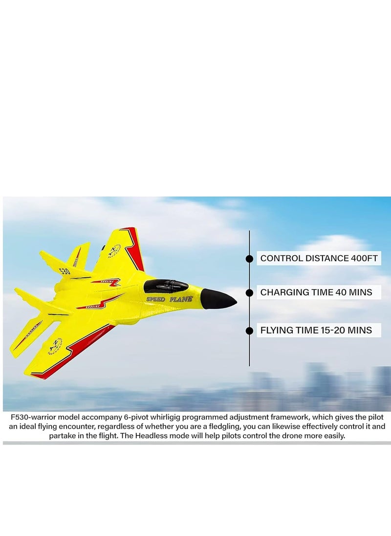 ARGT 2CH RC Plane – Remote Control Airplane for Kids & Adults, 2.4GHz Jet Plane with Night Light, Easy-to-Fly RC Airplane Toy for Beginners, Durable EPP Foam, Indoor & Outdoor Flying Toy for Boys 8-12  - Image 4