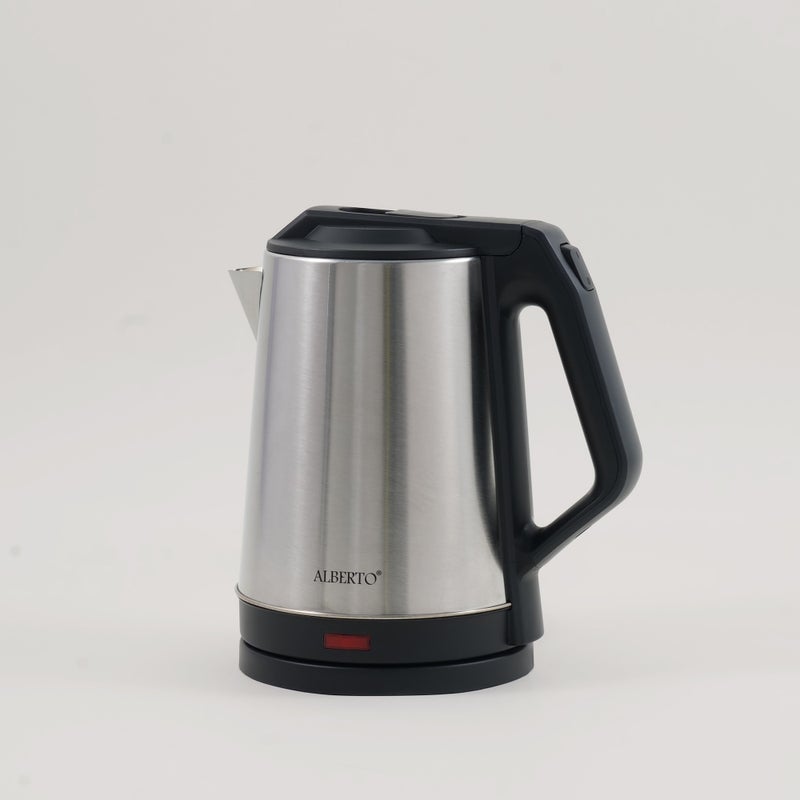 ألبرتو غلاية ستانلس ستيل 1500واط، 2لتر، أسود - Image 1