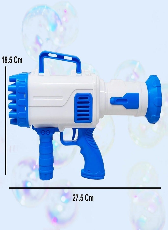 BUBBLE GUN Electric Bubble Gun 32 Holes for Kids with Solution Outdoor Toys for Toddlers Bubble Launcher Machine for Girls and Boys - Image 2