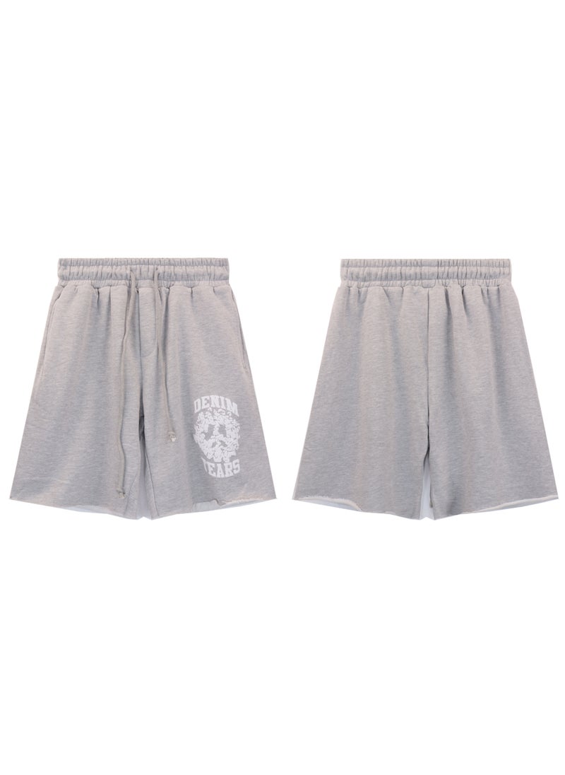 Generic - 2024 Summer Cotton Denim Tears Shorts Unisex green - Image 1