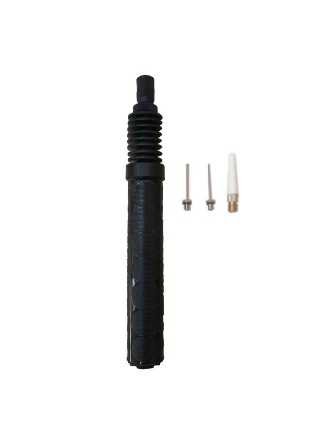 Generic Portable Hand Air Pump – Quick Manual Inflator with Needle & Nozzle Set – Perfect for Sports Balls, Bicycle Tires & Pool Floats. - Image 1