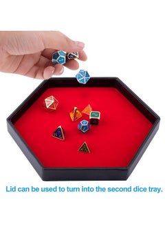 Dice Tray With Lid Hexagon Dice Rolling Tray Dice Holder For Dice Games Like Rpg Dnd And Other Table Games Red - pzsku/Z59055306427AC84C1962Z/45/_/1692165129/2d6a5e60-ac39-4ac1-9d1b-767d95a8ff22