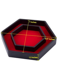 Dice Tray With Lid Hexagon Dice Rolling Tray Dice Holder For Dice Games Like Rpg Dnd And Other Table Games Red - pzsku/Z59055306427AC84C1962Z/45/_/1692165134/13800173-028e-4ff5-af28-2b5a1015430a