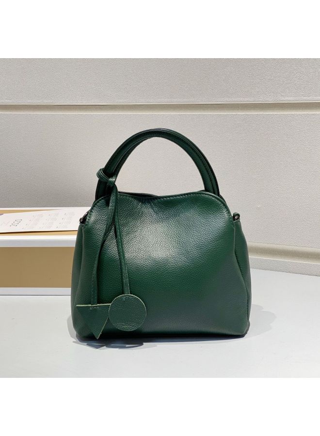 Yifeida First Layer Of Cowhide Leather Women's Bag New Gem Bag Handbag Messenger Bag Commuter Bag - Image 2